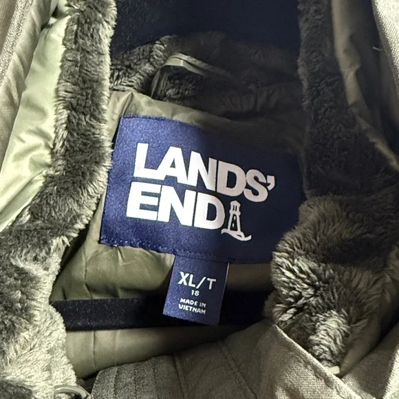 Lands' End Women's Insulated 3 in 1 Primaloft Parka in Green Size XL Tall NWOT - Picture 6 of 9
